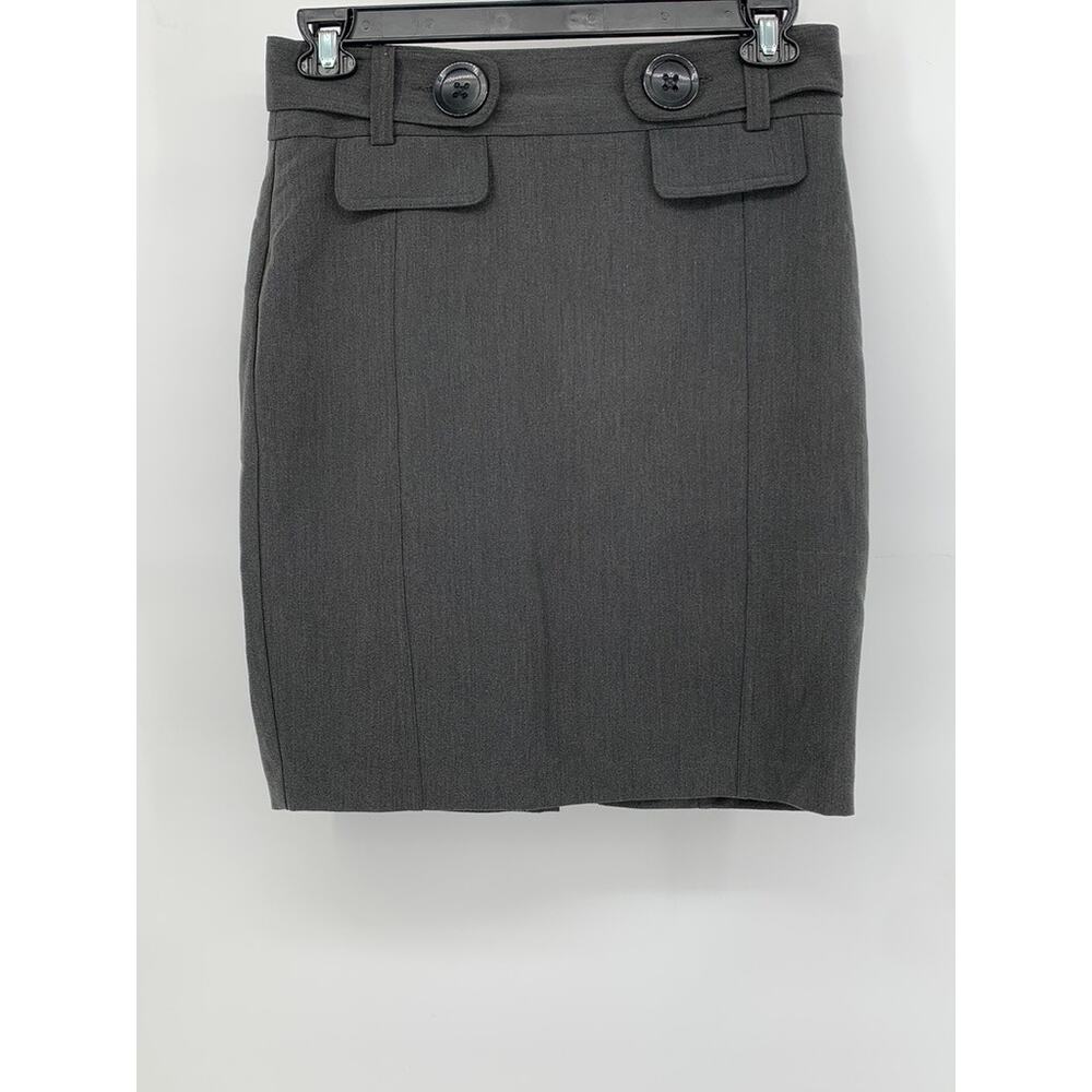 STAR CITY Juniors' Grey Office Chic Tight Mini Skirt SZ 7
